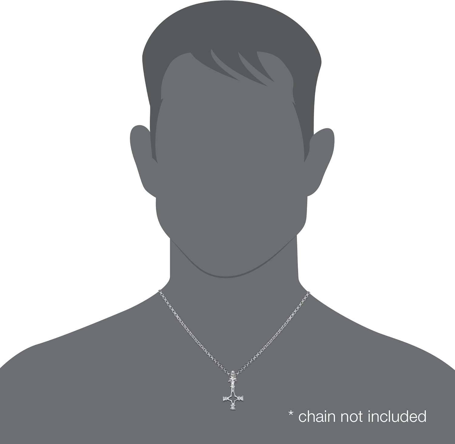 WithLoveSilver 925 Sterling Silver Viking Nordic Amulet Talisman Norse Warrior Wolf Cross Pendant