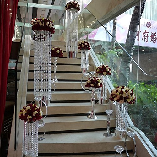 Kipetto 33Ft Crystal Acrylic Gems Bead Strands Hanging Clear Diamond Chain For Wedding Birthday Party Decorations #TOP2