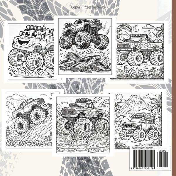 Monster Truck Coloring Book For Kids: " Ultimate Monster Truck Coloring Book: Fun and Relaxing Designs for Boys and Girls Who Love Big Wheels and Extreme Adventures." image 3