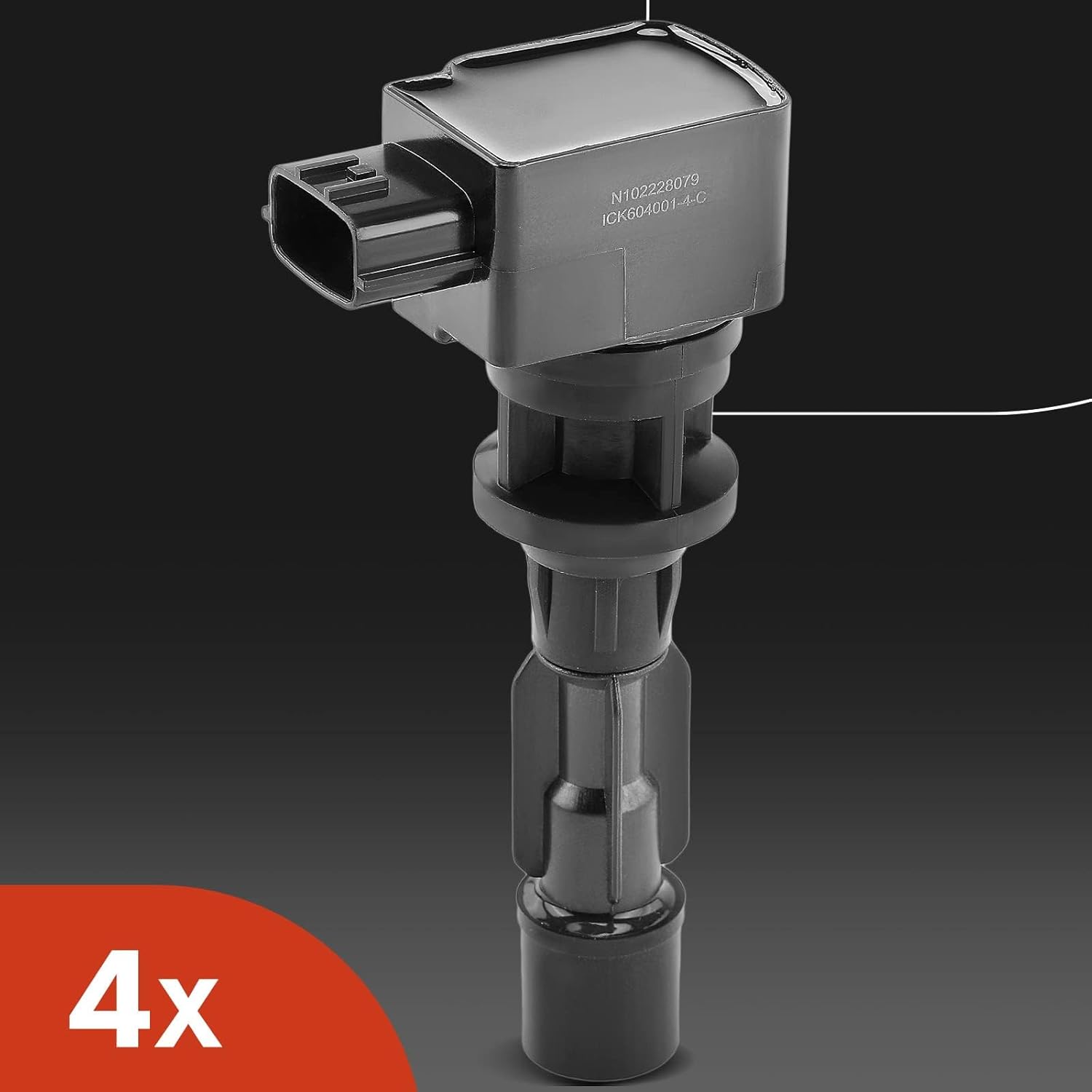 A-Premium Ignition Coils and Spark Plugs Kits Compatible with Mazda 5 2008-2010 2012-2015, 2.3L 2.5L 4-PC Set