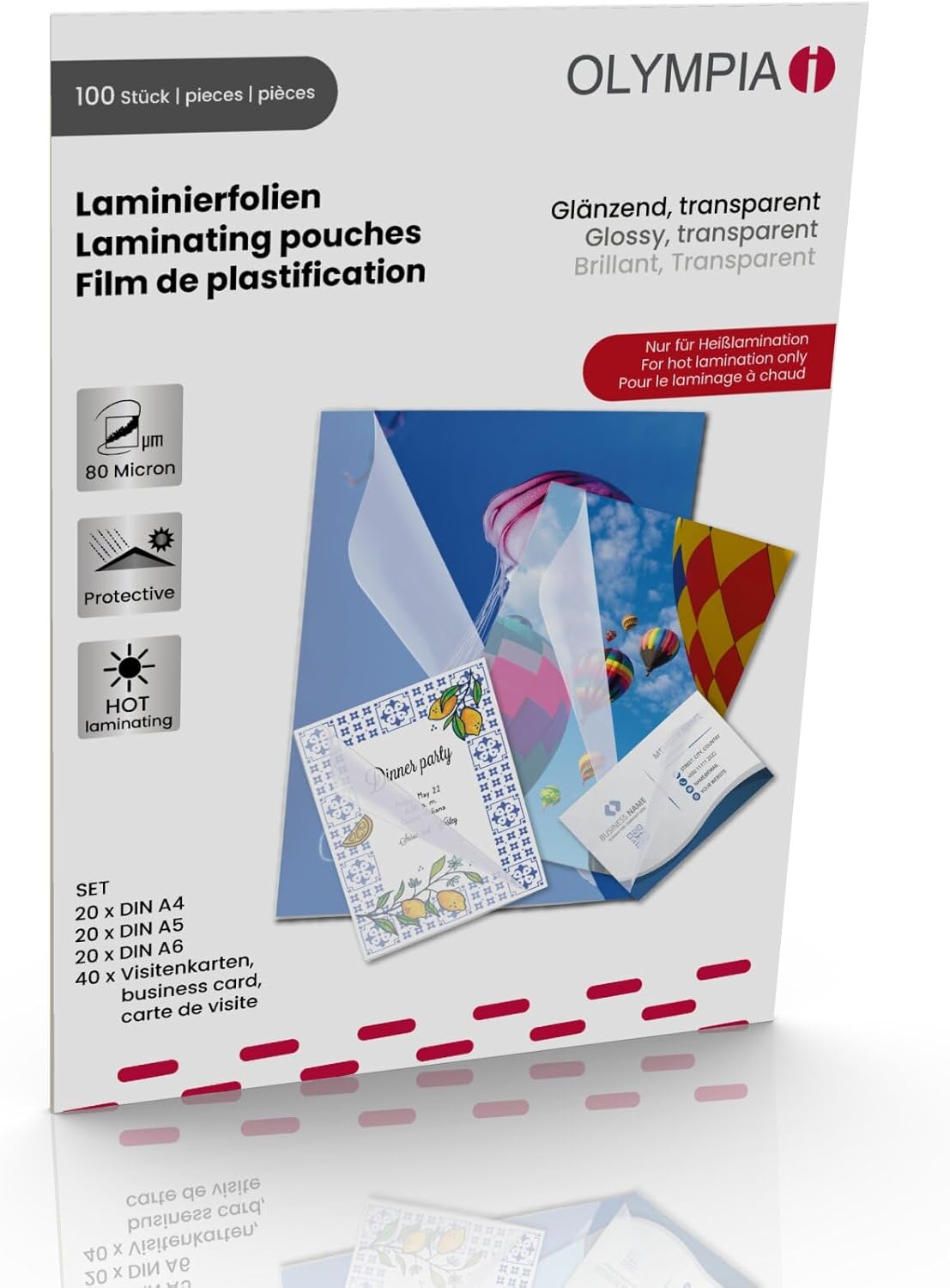 Laminating Pouches Set of 100