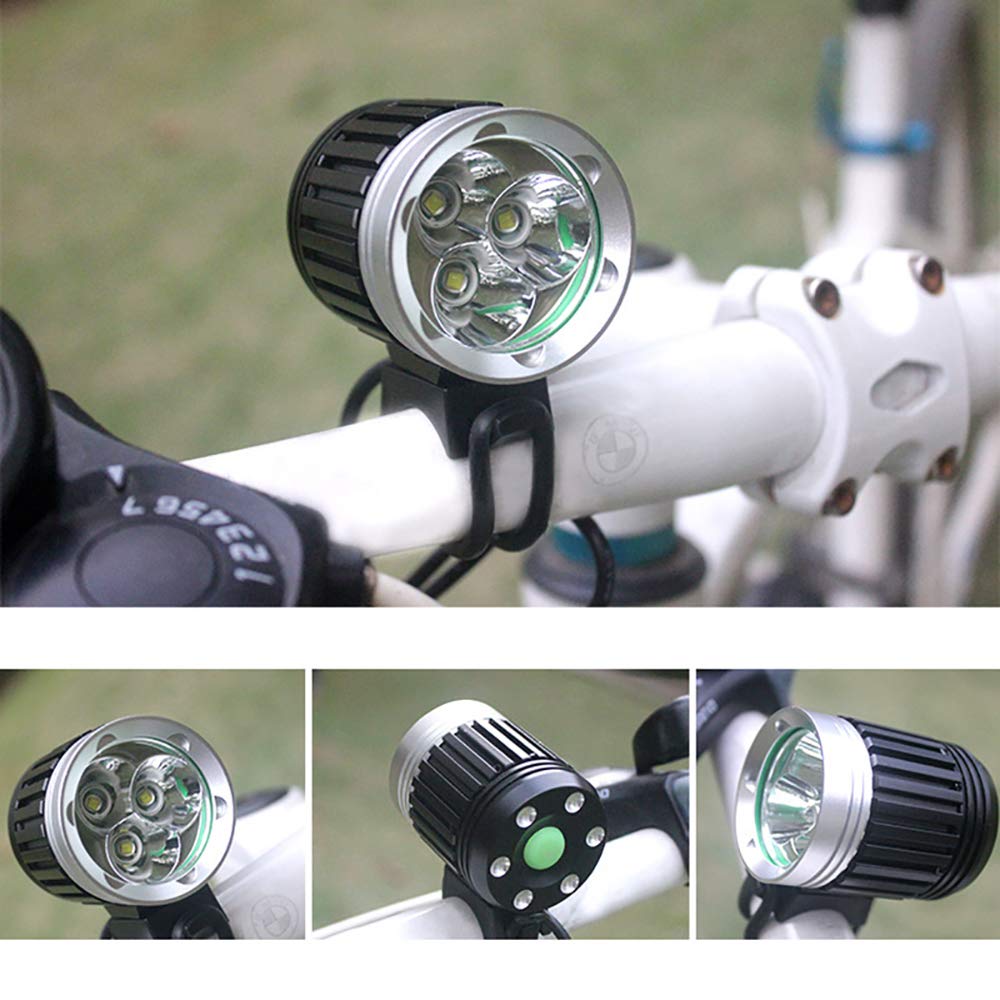 Faro LED T6 per Bicicletta ad Alta luminosità con interfaccia USB, Impermeabile, per Manubrio.