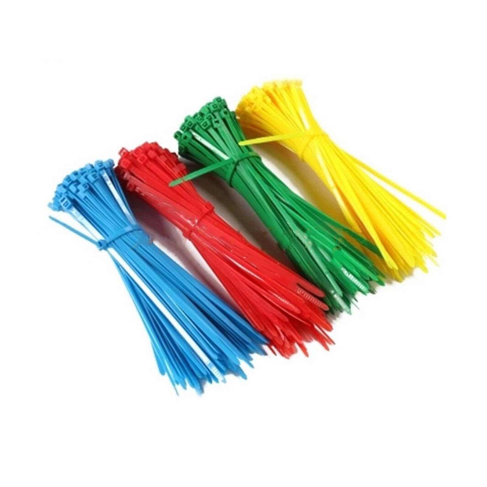 Fascette, Fascette in plastica Multiuso, Fascio di Fascette for Cavi in ​​Nylon di plastica da 100 Pezzi 4x200mm autobloccanti SOWQWE(White)