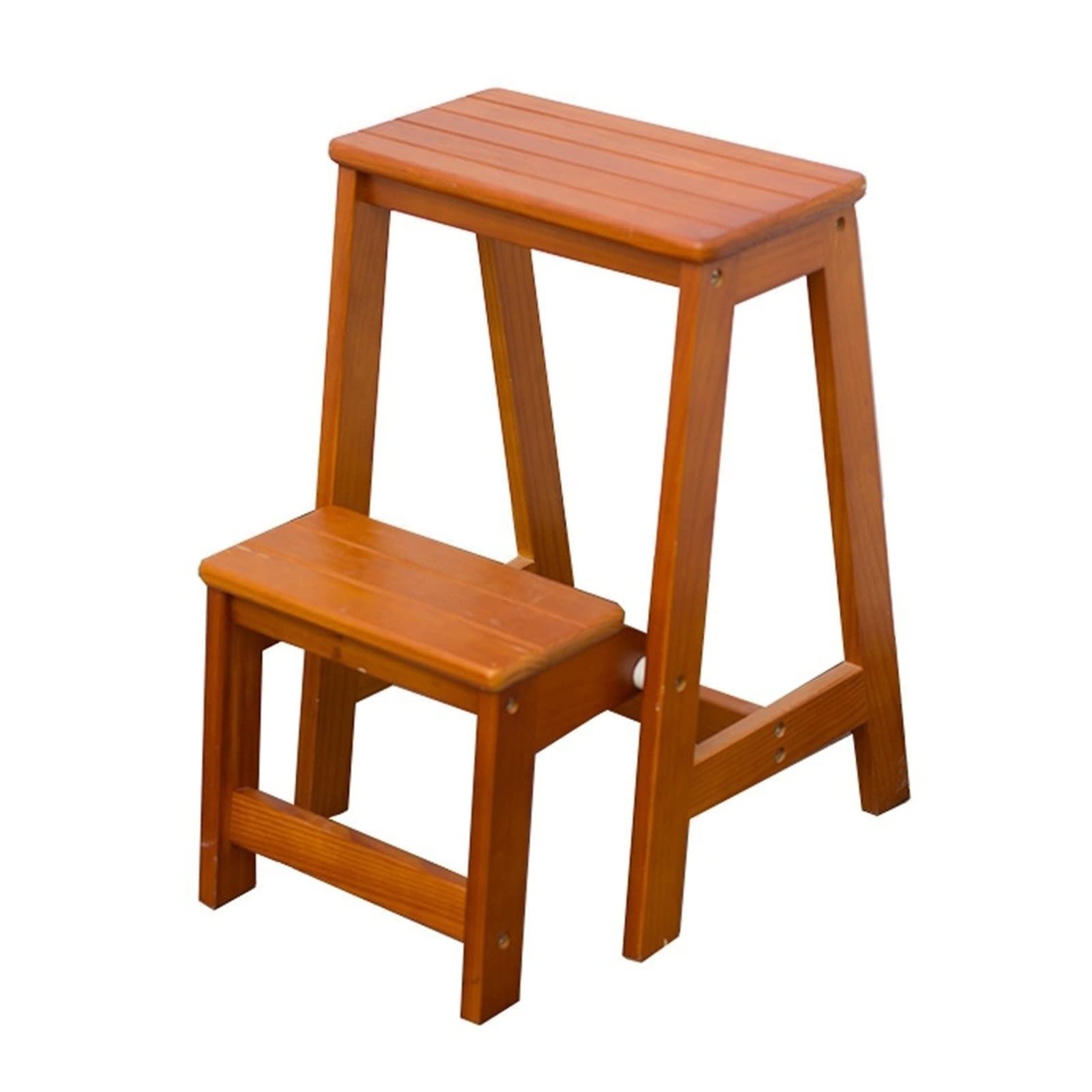 Petits tabourets pliants de cuisine et support à fleurs en bois pour salon