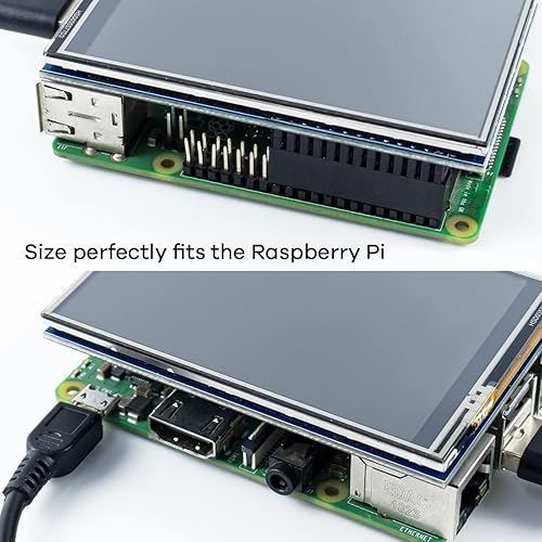 Miniatura 3 de Panel de Pantalla LCD TFT de 3.5 Pulgadas, 480x320, Táctil, SPI para Raspberry Pi B, B+, 2B, 3B, 3B+, 4B, 5