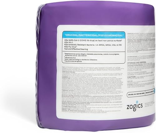 Miniatura 2 de Zogics Toallitas antibacterianas  Toallitas desinfectantes para desinfectar y limpiar superficies y equipos, toallitas de limpieza antibacterianas