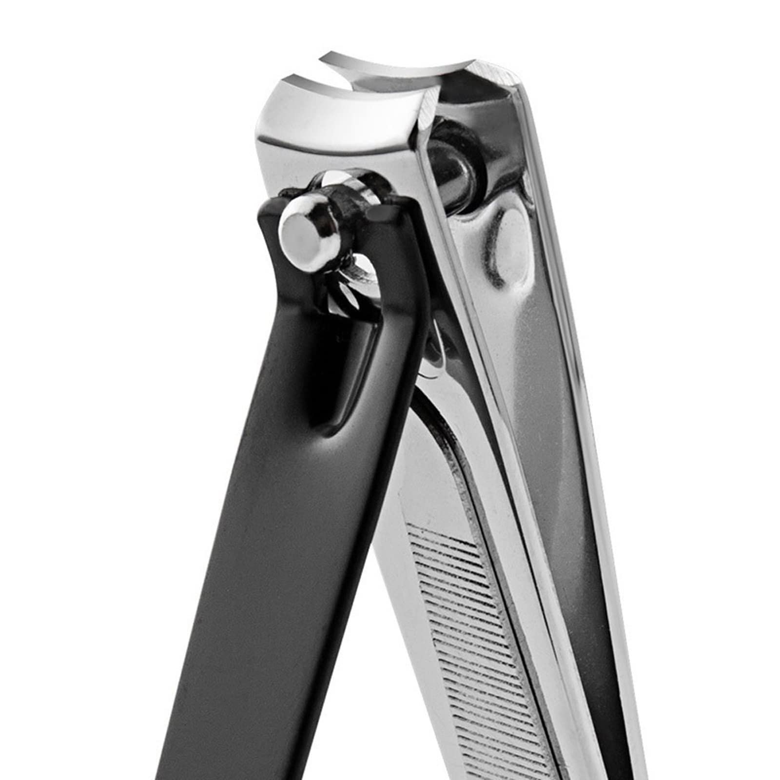 XIANGFAZJD Cortauñas 1 PCS Clipper de uñas de Acero Inoxidable, Conjunto de cortañas Grandes, Herramienta de decoración de uñas, Herramienta de Cuidado de uñas (Negro) (Size : L)