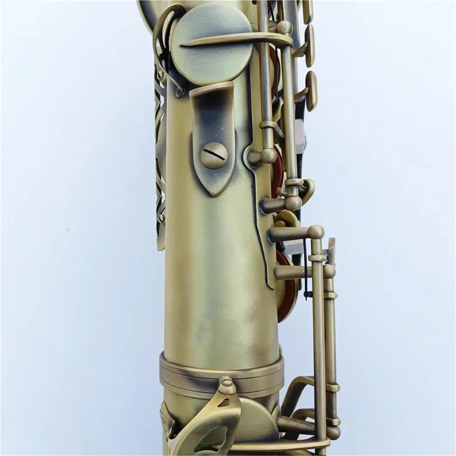 Saksofon Tenorowy Mosiądz Antyczny B Instrument Dęty Drewniany Z Ustnikiem Futerałowym I Szyjką Z Trzciny Saksofon