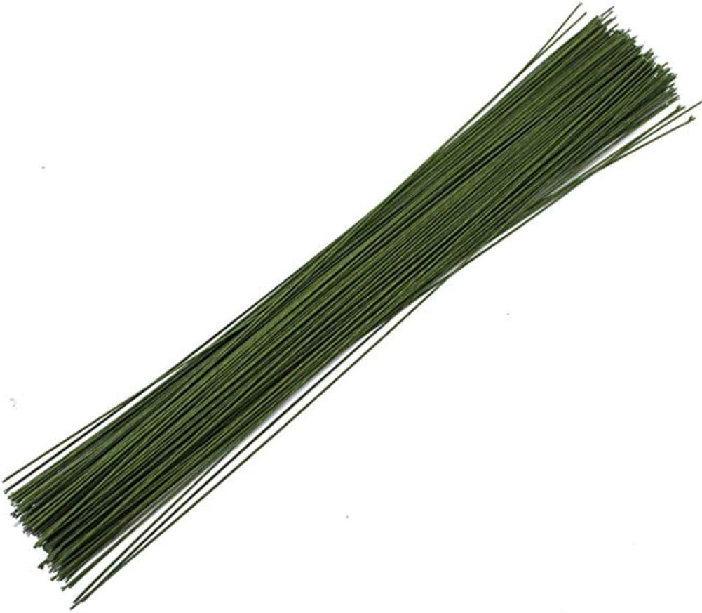 Floral Wire, 14 Inch, 26 Gauge Wire, 200 Pcs, Dark Green