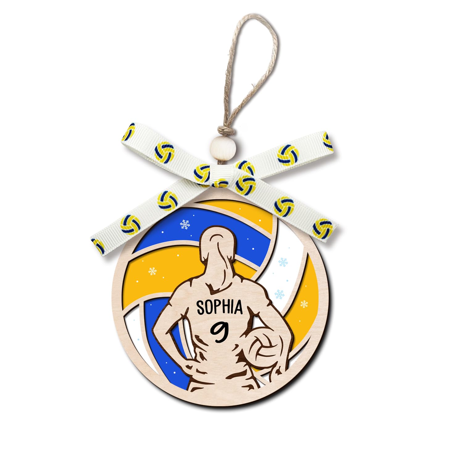 Cadeau volley Noël suspension ballon pour joueuse et coach