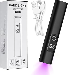 Mini Nagellampa LED-torkpenna med skärmdisplay | Mini UV-Lampa Med Skärmdisplay Perfekt För Hemmasalong DIY Manikyr Ökning Förlängning