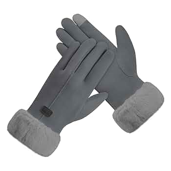 Womens Luxury Cashmere Lining Genuine Leather Gloves - Touchscreen Winter Gloves Warm Outdoor