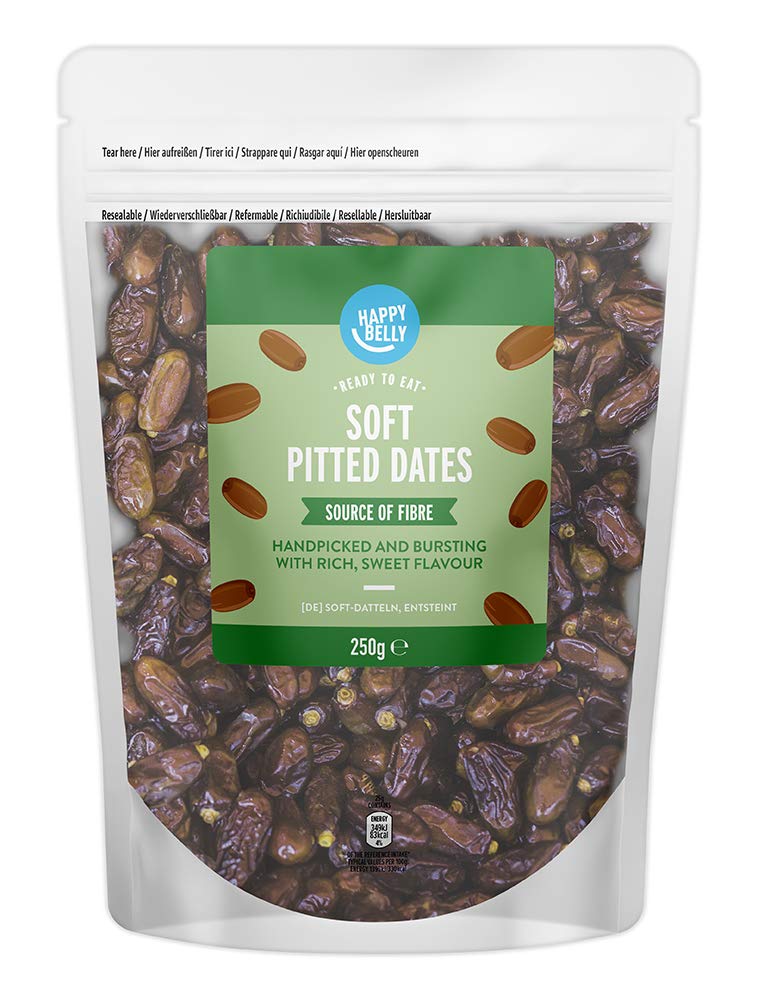 Happy Belly Soft Pitted Dates, 250g