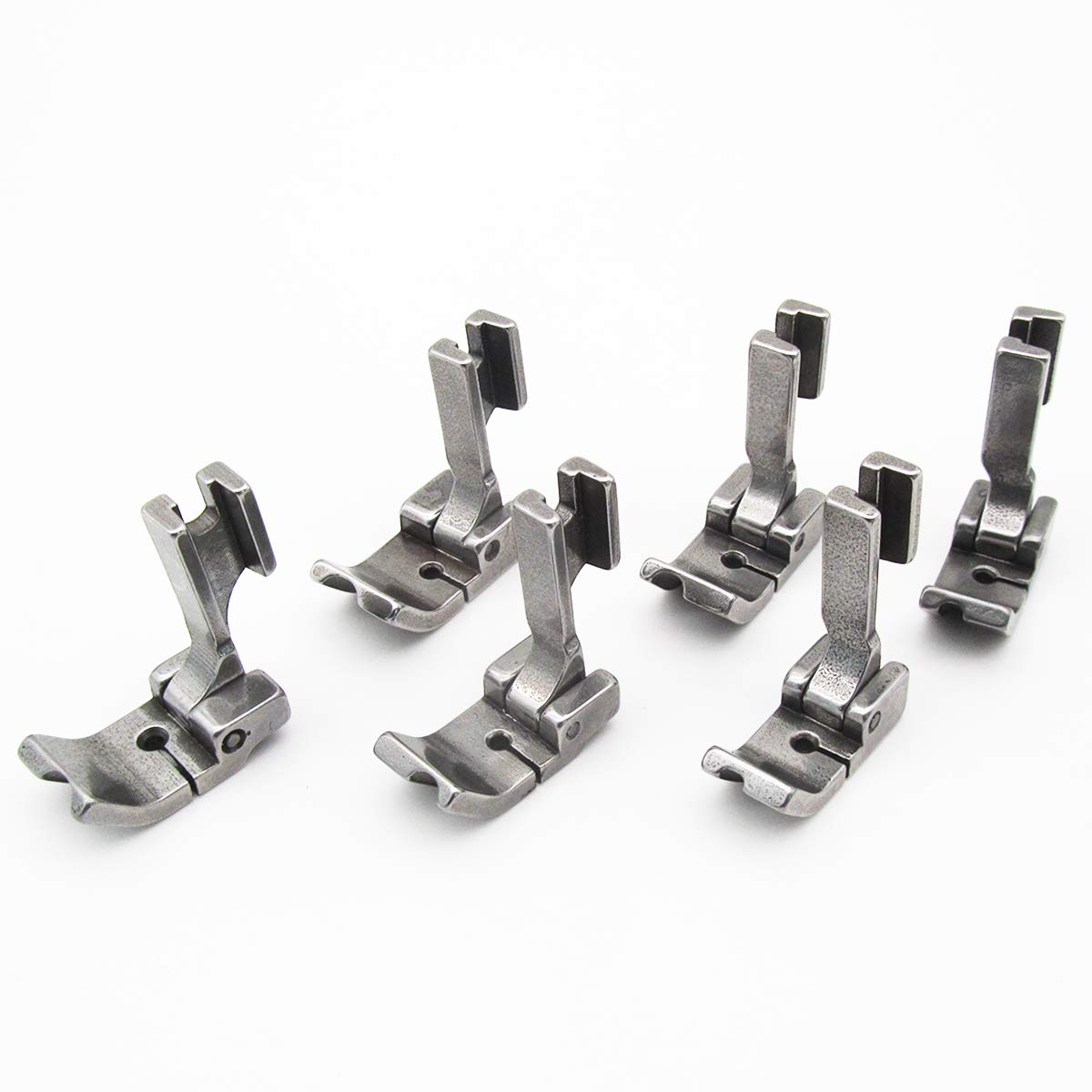 CKPSMS Brand -#P69LH+P69RH Set of High Shank Hinged Piping Feet FIT for JUKI Brother Singer CONSEW Industrial Single Needle Sewing Machines (P69RH+P69LH 1/8+3/16+1/4)