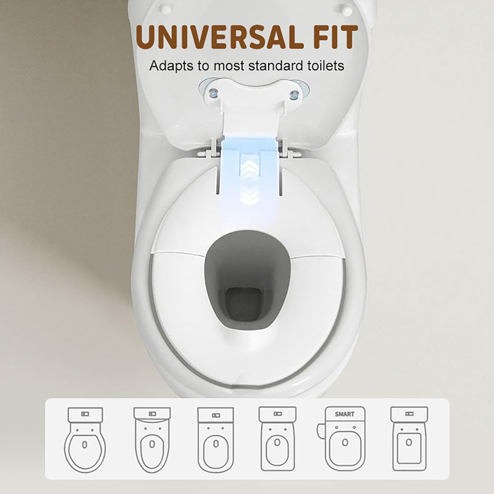 Sedile WC pieghevole portatile per bambini, sedile WC pieghevole per bambini, sedile WC da viaggio con ventose e paraspruzzi per WC per adulti, facile da pulire (2Pcs)