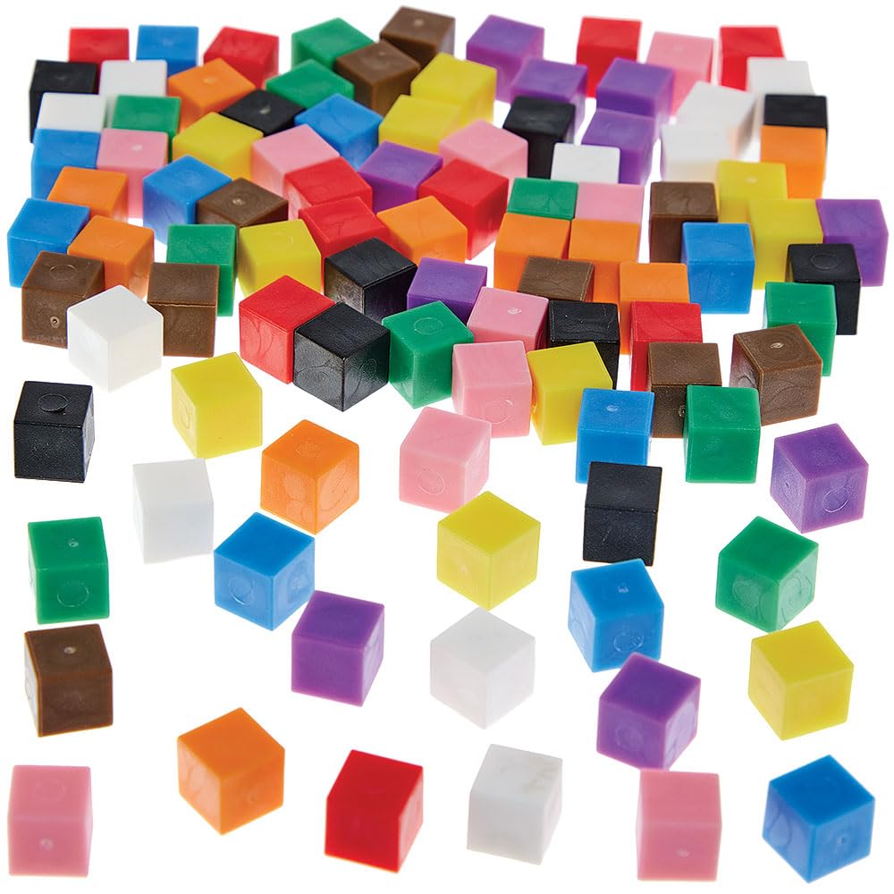 Baker Ross FN537 Cubes centimétriques Lot de 100 STEM science mathématiques apprentissage enfants écoles
