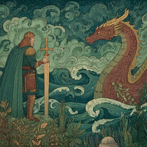Norse Mythology - The Sword Gram and the Dragon Fafnir copertina