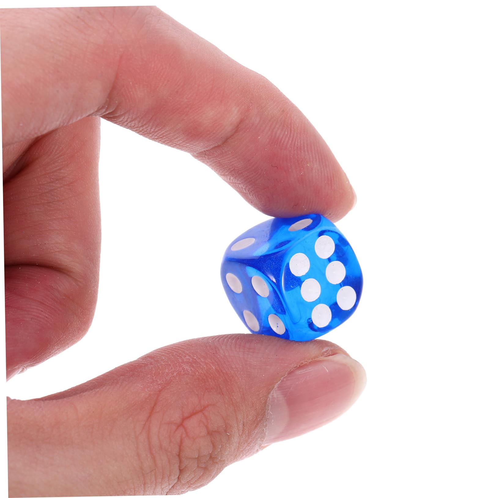 100 Pièces Dés Acrylique Colorés Arrondies Accessoires de Jeu de Société Portable pour Fête et Jeux de Table