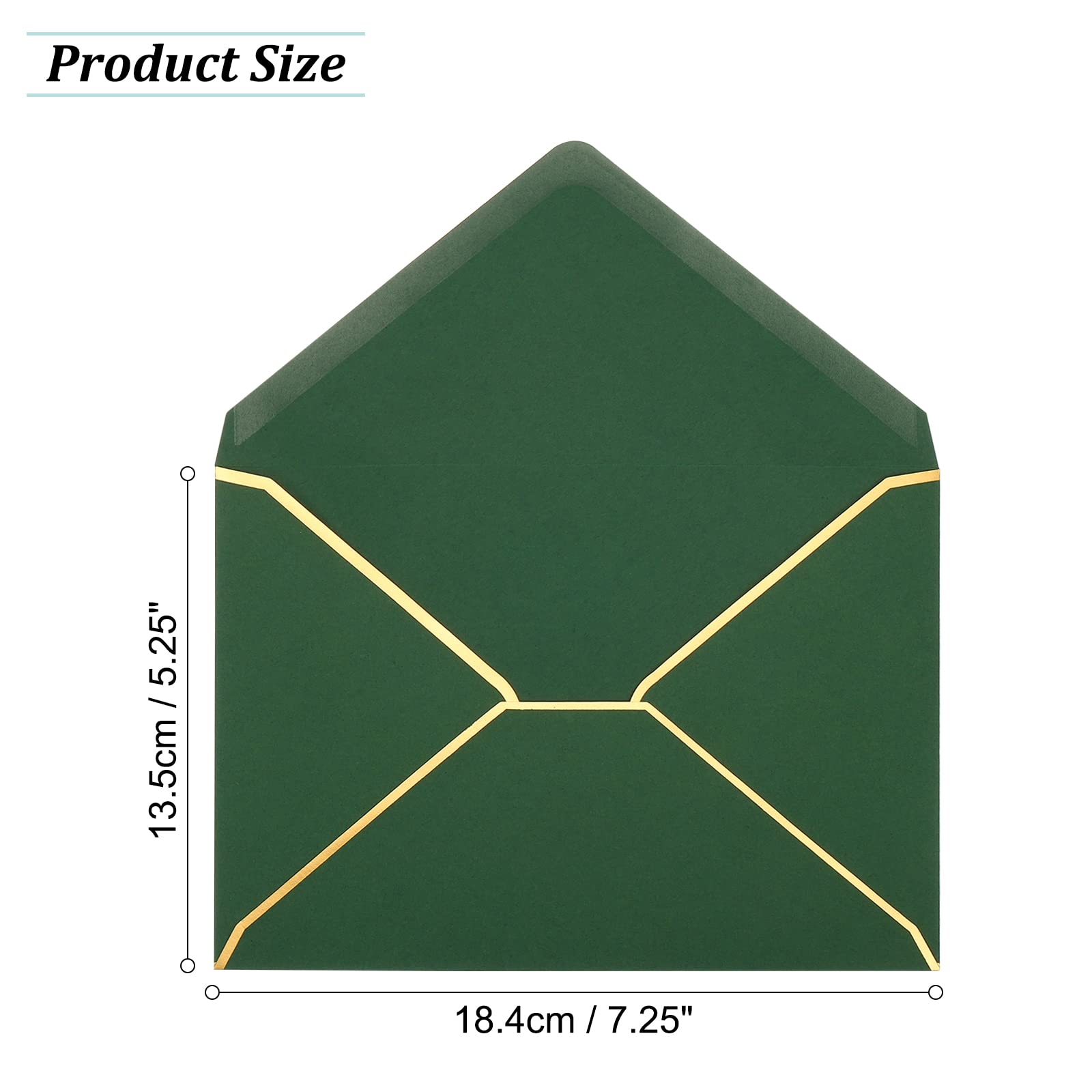 PATIKIL 100 Pack 5 x 7 Envelopes A7 Card Christmas Envelopes V Flap ...