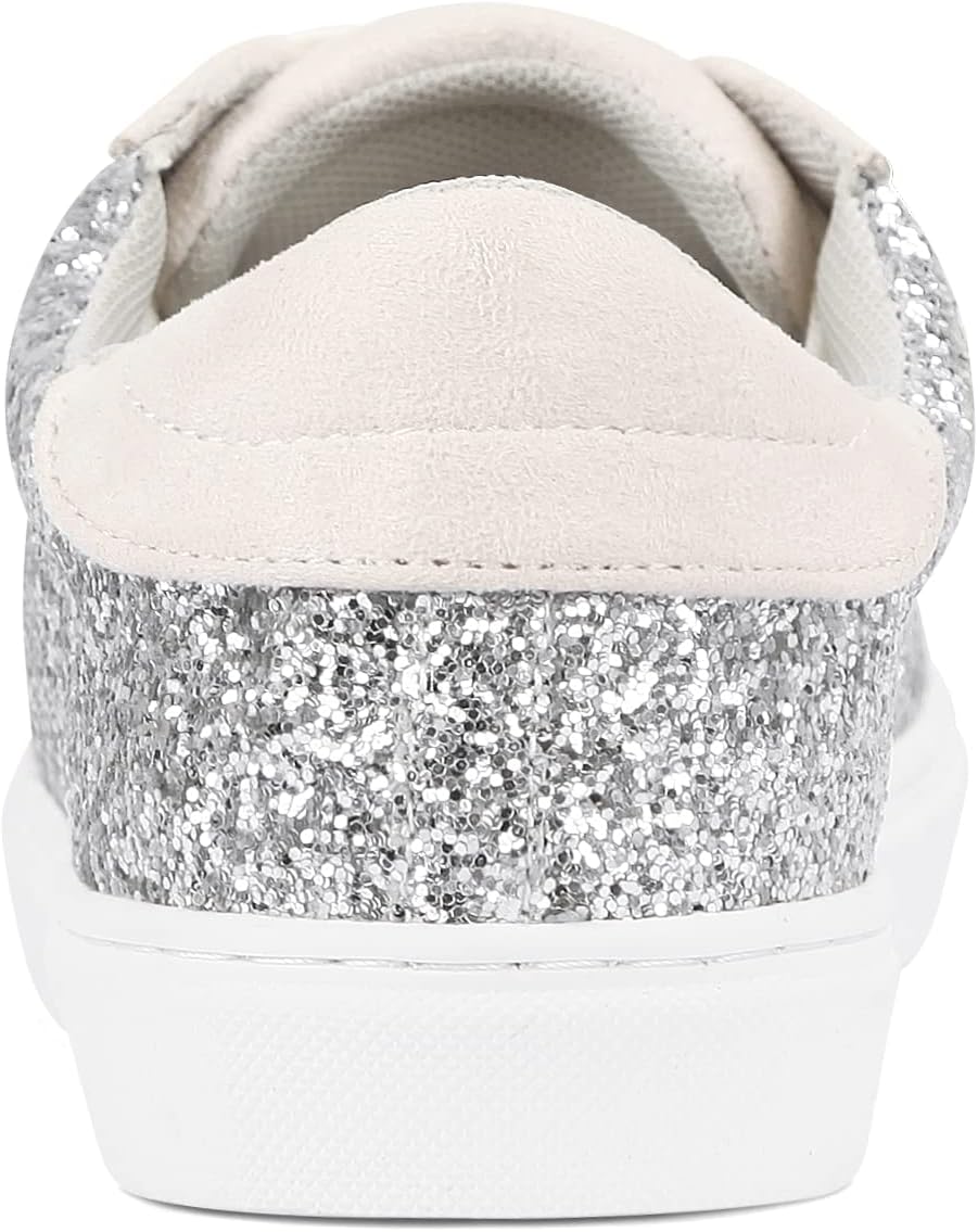 PARTY Women's Fashion Star Sneaker Lace Up Low Top Comfortable Cushioned Walking Shoes - Image 5