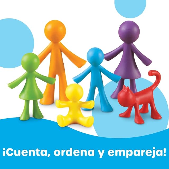 Foto 3 de 6 de Learning Resources Juguete de Conteo y Clasificación - Set Mi Familia con 72 Figuras en 6 Colores