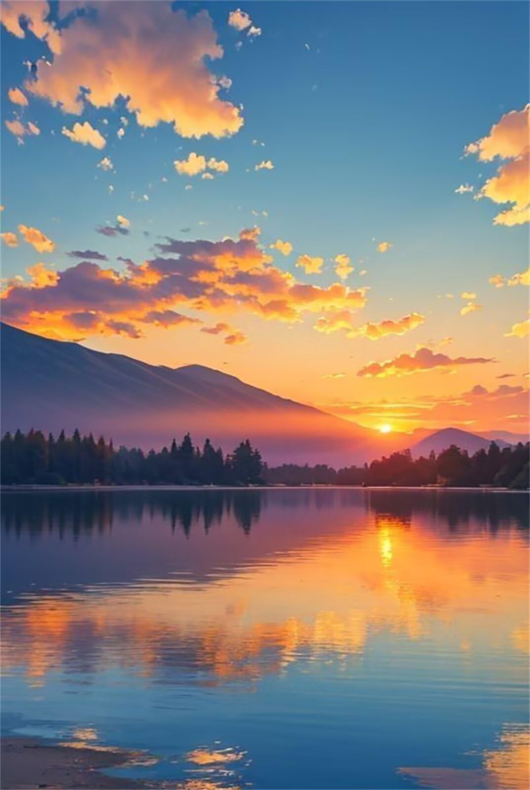 Puzzle 2000 Pezzi Lago Tramonto Puzzle Classici, Giochi Rilassamento e Intelligence, Puzzles Impossible, Idea Regalo Uomo e Donna