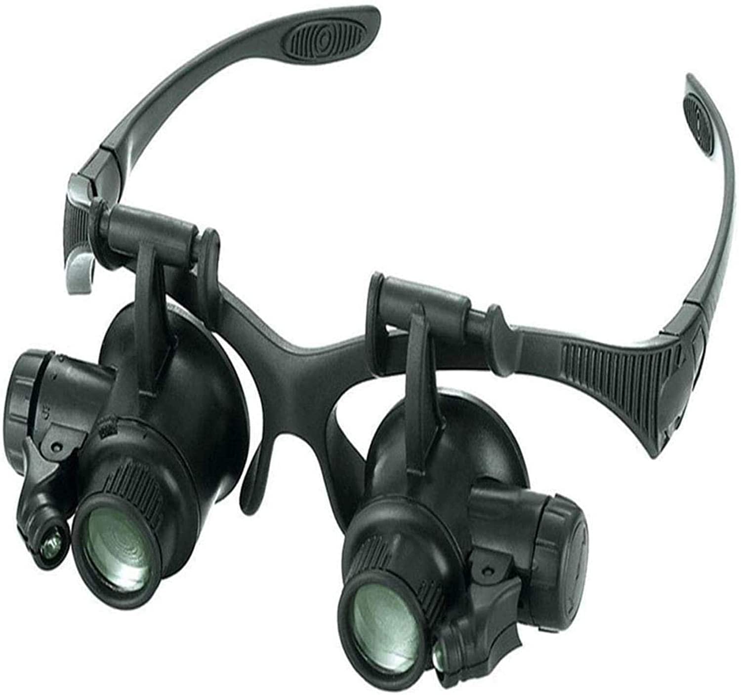 asdchZen Magnifying Glass 10/15/20/25X Interchangeable Lens Headband Watch Repair Magnifier