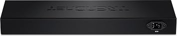 TRENDnet 16-Port Unmanaged Gigabit GREENnet Switch, 16 x RJ-45 Ports, 32Gbps Switching Capacity, Fanless, Rack Mountable, Network Ethernet Switch, Lifetime Protection, Black, TEG-S16G