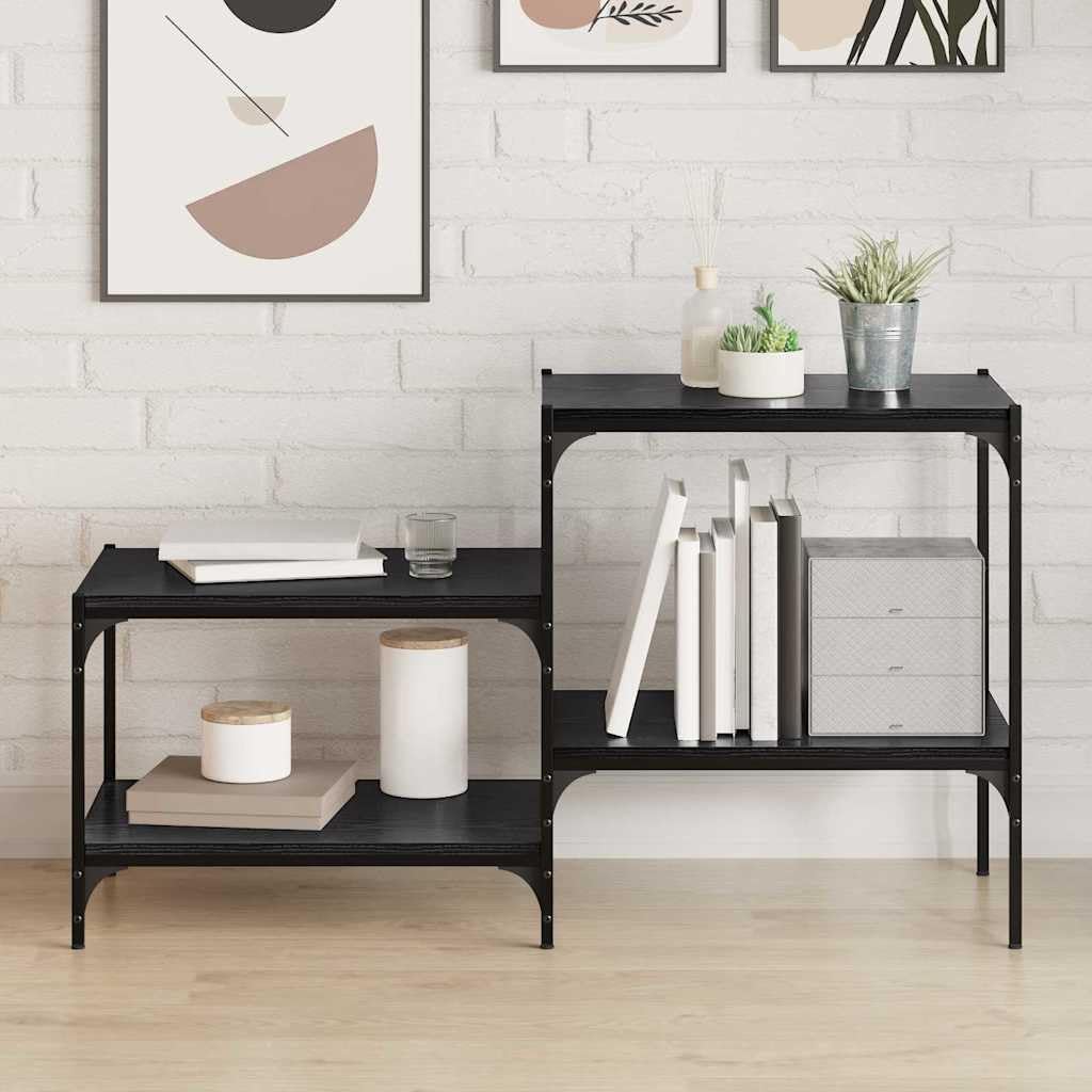 Scaffale a 3 ripiani, 4 pezzi, 60 x 40 x 1,5 cm, materiale in legno per interni, versatile, ideale per libri, decorazioni, collezioni, divisori e spazio per riporre oggetti in soggiorno