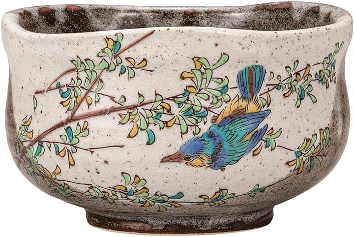 Kutaniyaki Wataya Matcha Bowl, Kawasemi K9-851