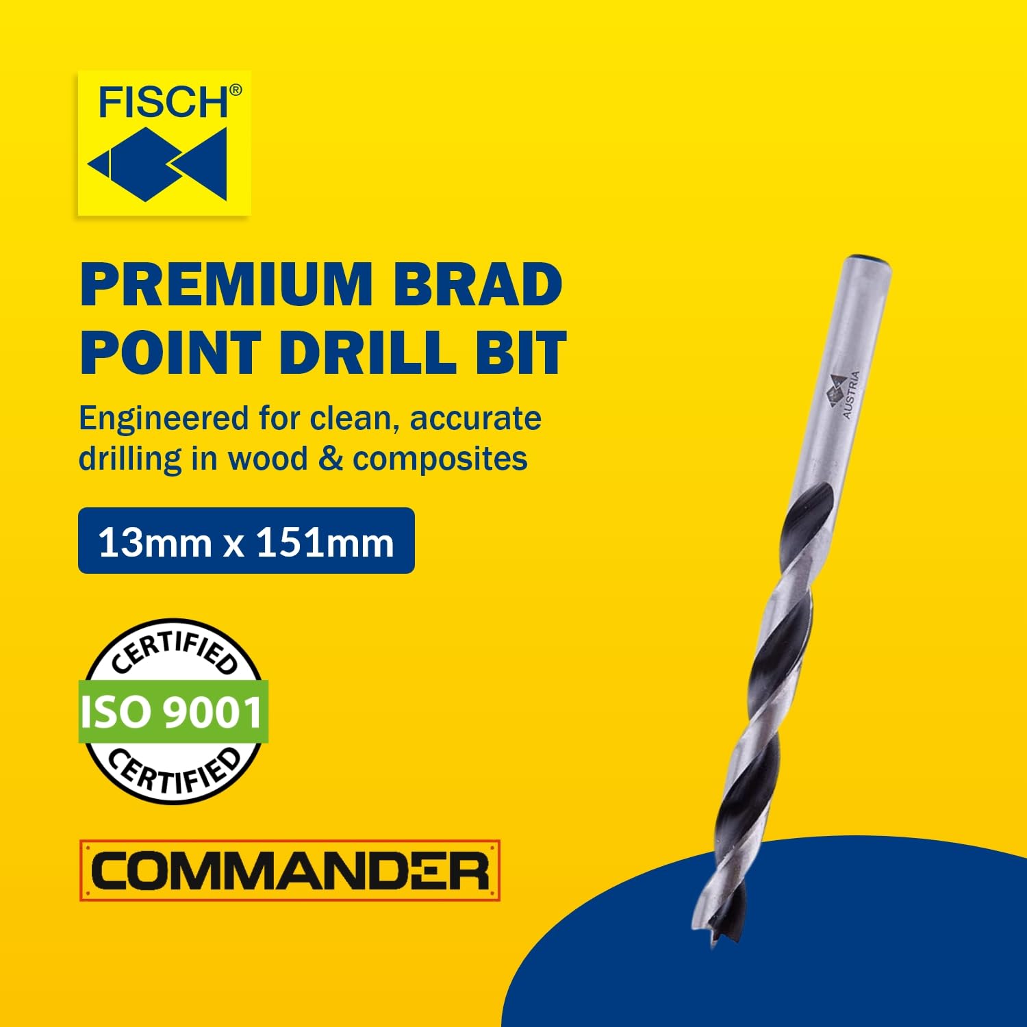 Premium Brad Point Drill Bit - 13mm -2