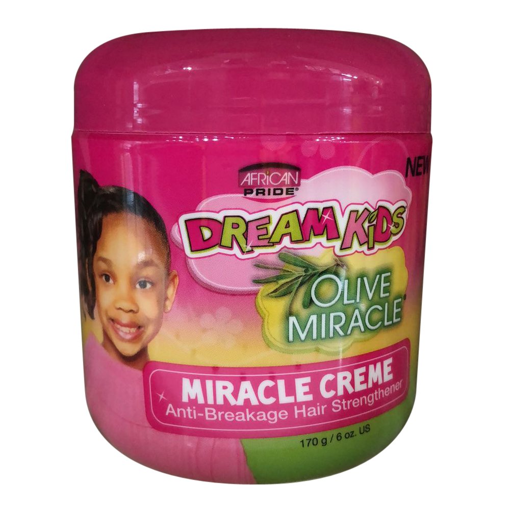 African Pride Dream Kids Olive Miracle Creme For Hair, 6 oz (pack of 2)