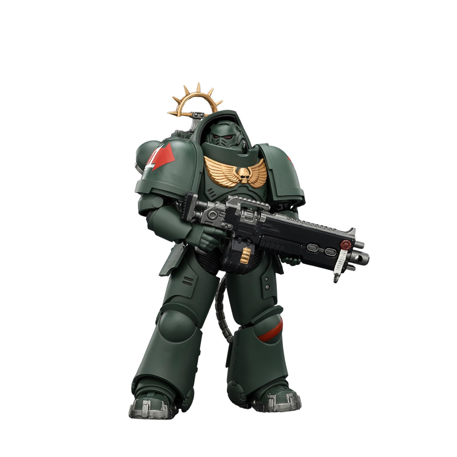JOYTOY Warhammer 40K 1:18 Action Figures, Game Edition Dark Angels Heavy Intercessor with Heavy Bolt Rifle and Bolt Pistol, 12CM Height Collectible Action Figures