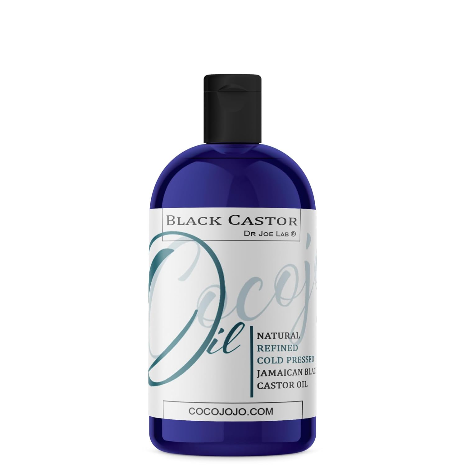 cocojojo Jamaican Black Castor Oil, Pure, Refined, Cold Pressed, Unscented, Deodorized, Bulk Non GMO Carrier Oil for Hair Skin Face Body Nails Lashes Brows - Hydrates and Moisturizes (16 oz)