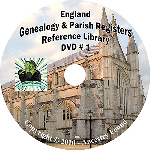 ENGLAND Genealogy Parish Registers and Wills on 3 DVD - 390 books History and Genealogy