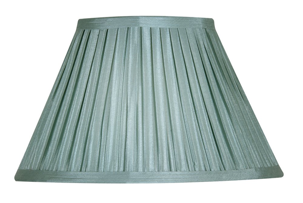 Oaks Lighting 10-inch Imitation Mushroom Pleated Shade, Duck Egg Blue