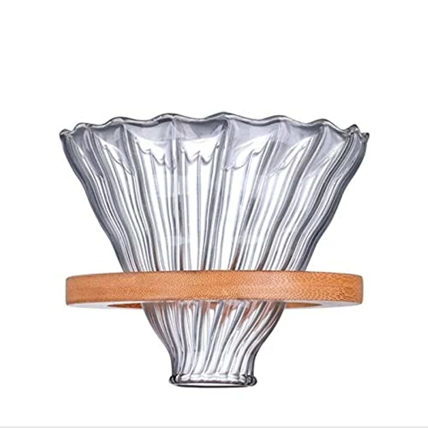 SALE Reusable V60 Drip Coffee Filters Glass Over Dripper Stand Cup