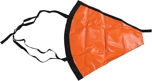 Miniatura 8 de Ancla de mar de pesca, alta visibilidad, portátil, naranja, resistente al viento, calcetín de deriva para barcos marinos (32 pulgadas se adapta a