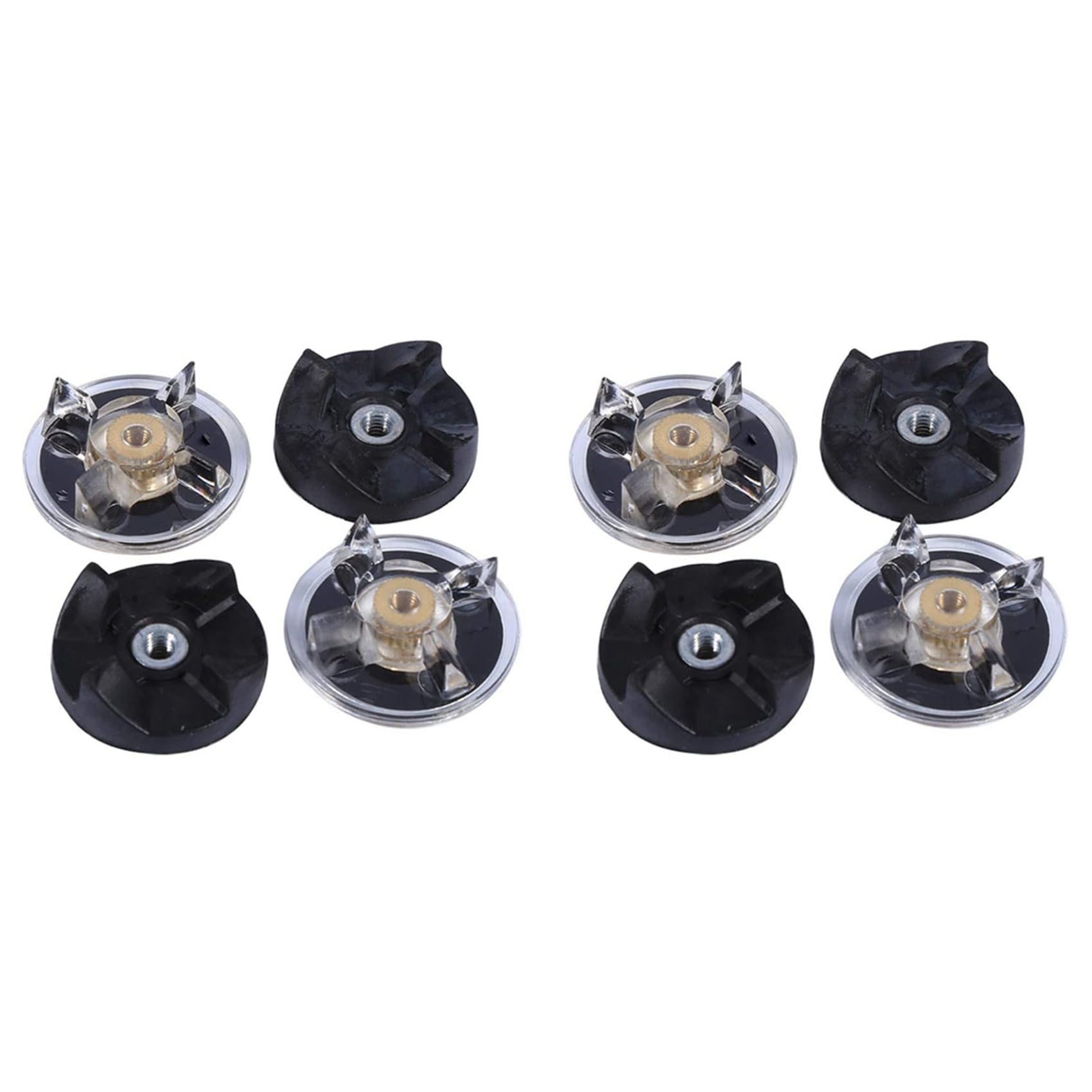 Hndhbfgrt Used for Replacement of Magic 250W Juicer Blender and Blender 4 Base Gear 4 Rubber Blade Gear Spare Parts