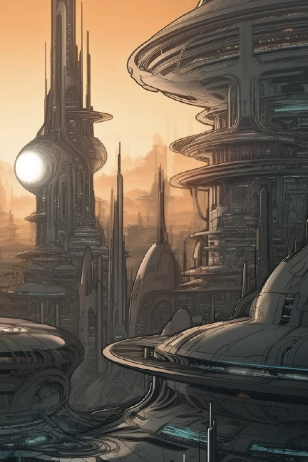 Independently published Sci-Fi Cityscape Graph Journal: Unleash Your Imagination in a Futuristic Metropolis