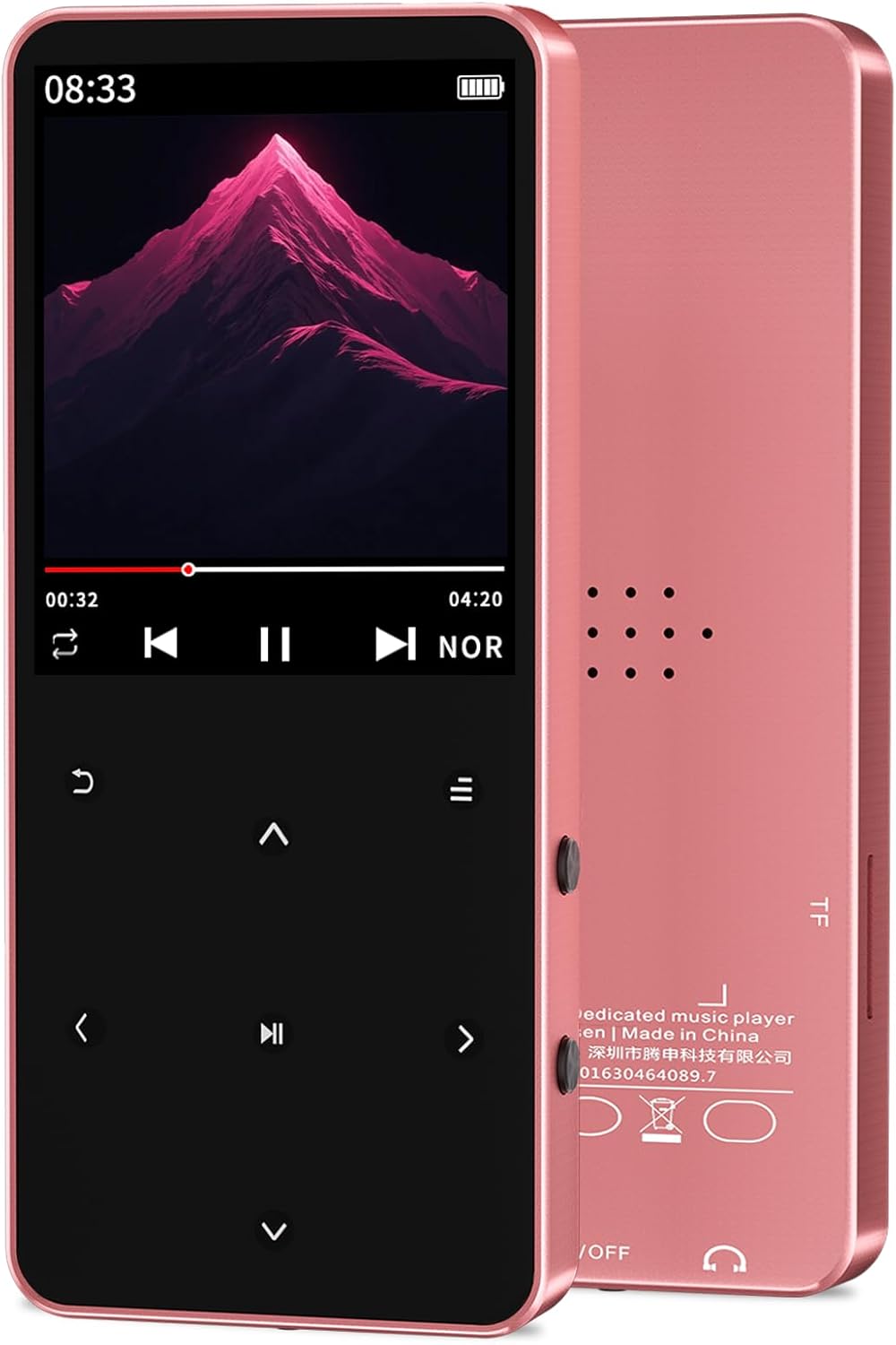 Tengsen Mp3 Player Model X1 in Rose Gold
