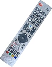 SHWRMC0133 Original Voice Remote Control Compatible for Sharp Aquos UHD Smart TV, SHW/RMC/0133 Smart Remote Control with Google Play, Prime Video, NETFLIX and YouTube Shortcut Buttons