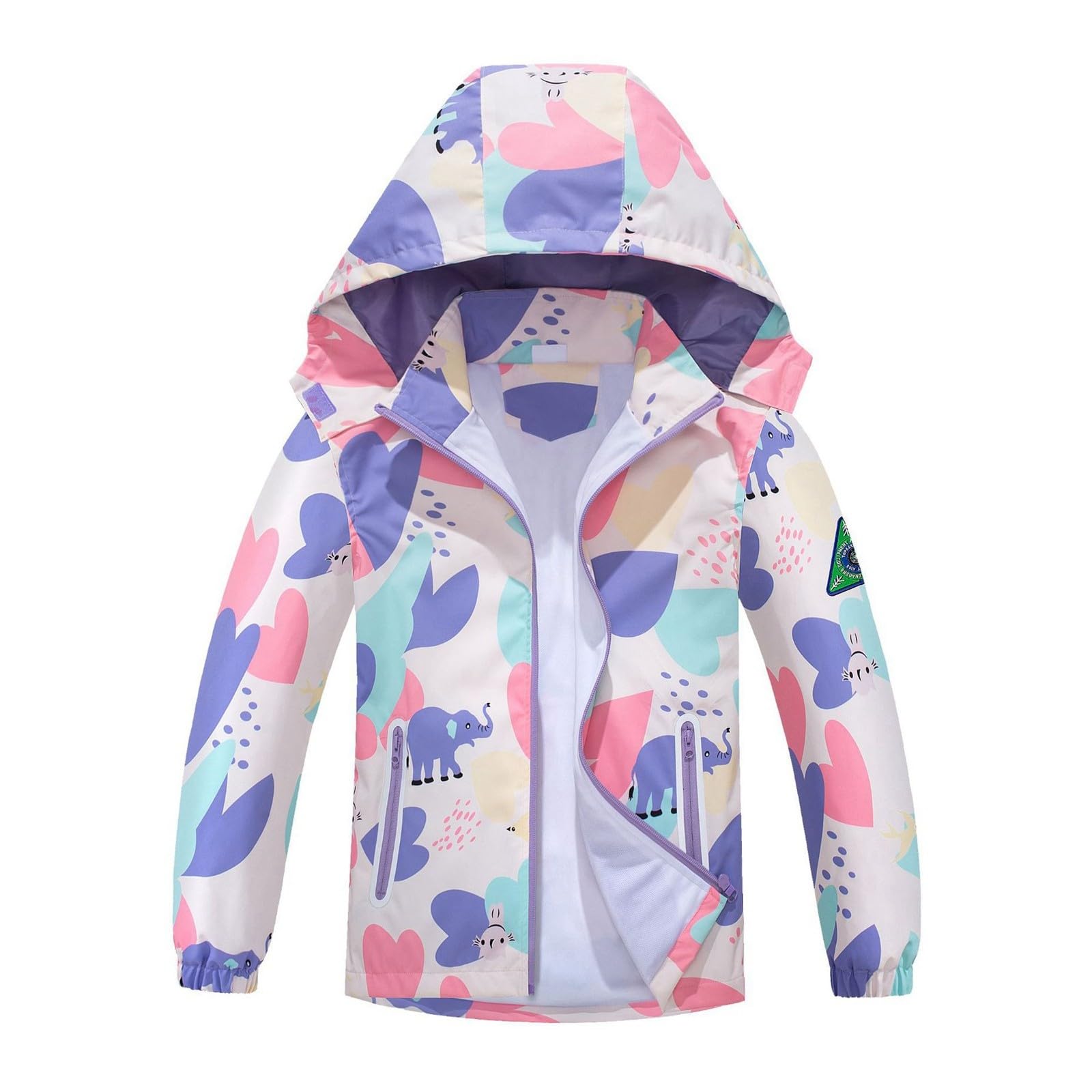 Veste softshell fille chaude avec capuche pour rester au sec en hiver - 6