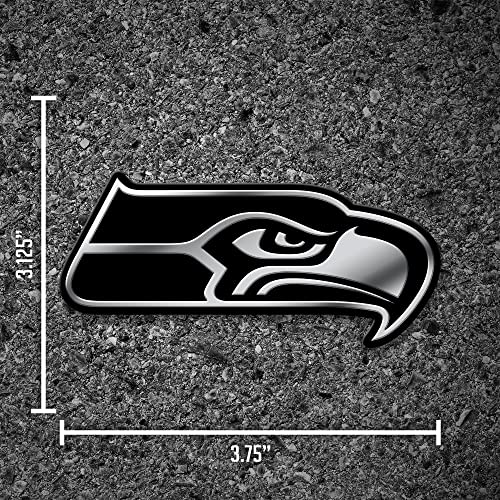 Image of Rico Industries NFL Seahawks Chrome Finished Auto Emblem 3D Sticker