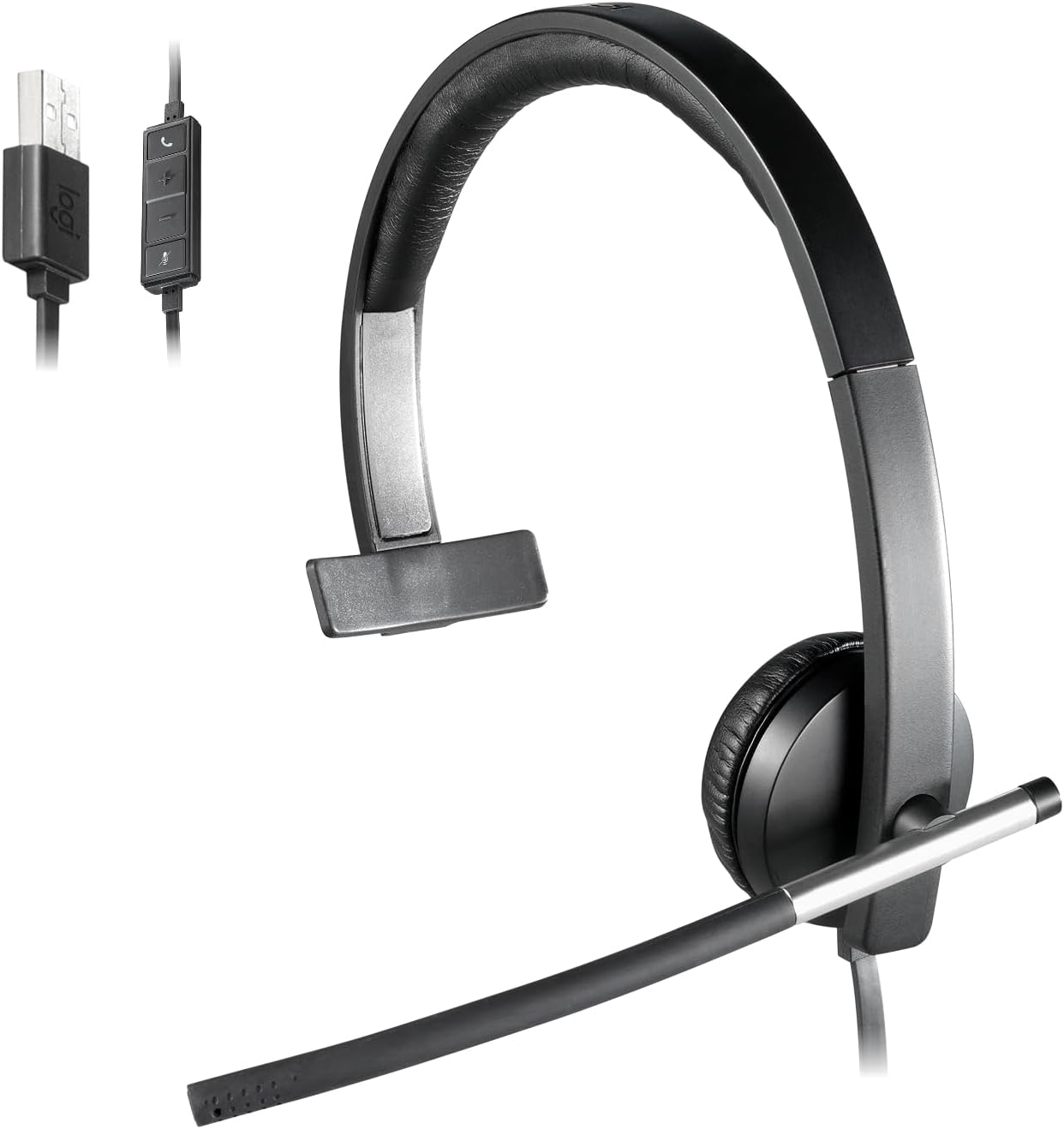 Logitech USB Headset Mono H650e, Black