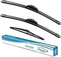 Vista 26 de VTOGOI Escobillas limpiaparabrisas con escobillas limpiaparabrisas traseras, juego para Land Rover Range Rover 2017-2023, escobillas