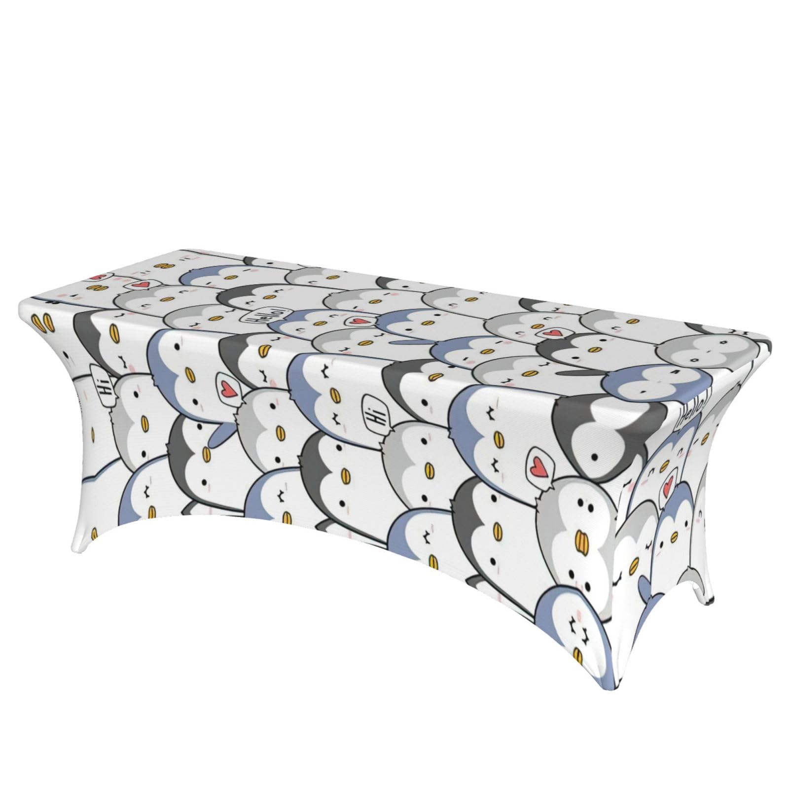 Nappe pingouin mignon pour anniversaire et fête de table rectangulaire 1m80