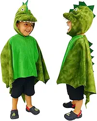 Fantasia Dinossauro Infantil Capa Verde Luxo Meninos Carnaval Halloween