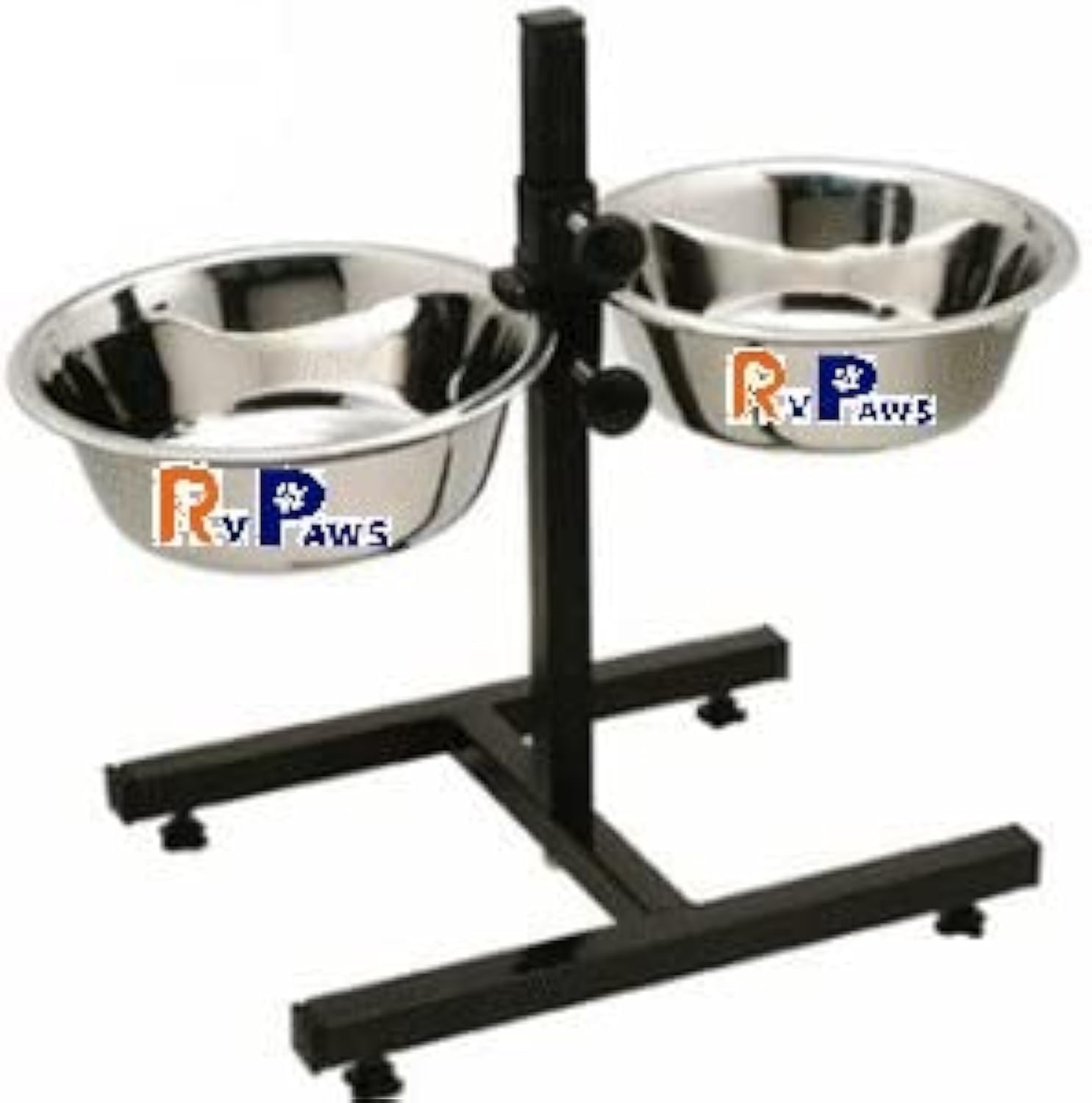 RvPaws Adjustable Feeding Stand H Type with 2 Stainless Steel Dog Bowls. (Medium) (B09SJ1G1ND) Amazon Price History, Amazon Price Tracker