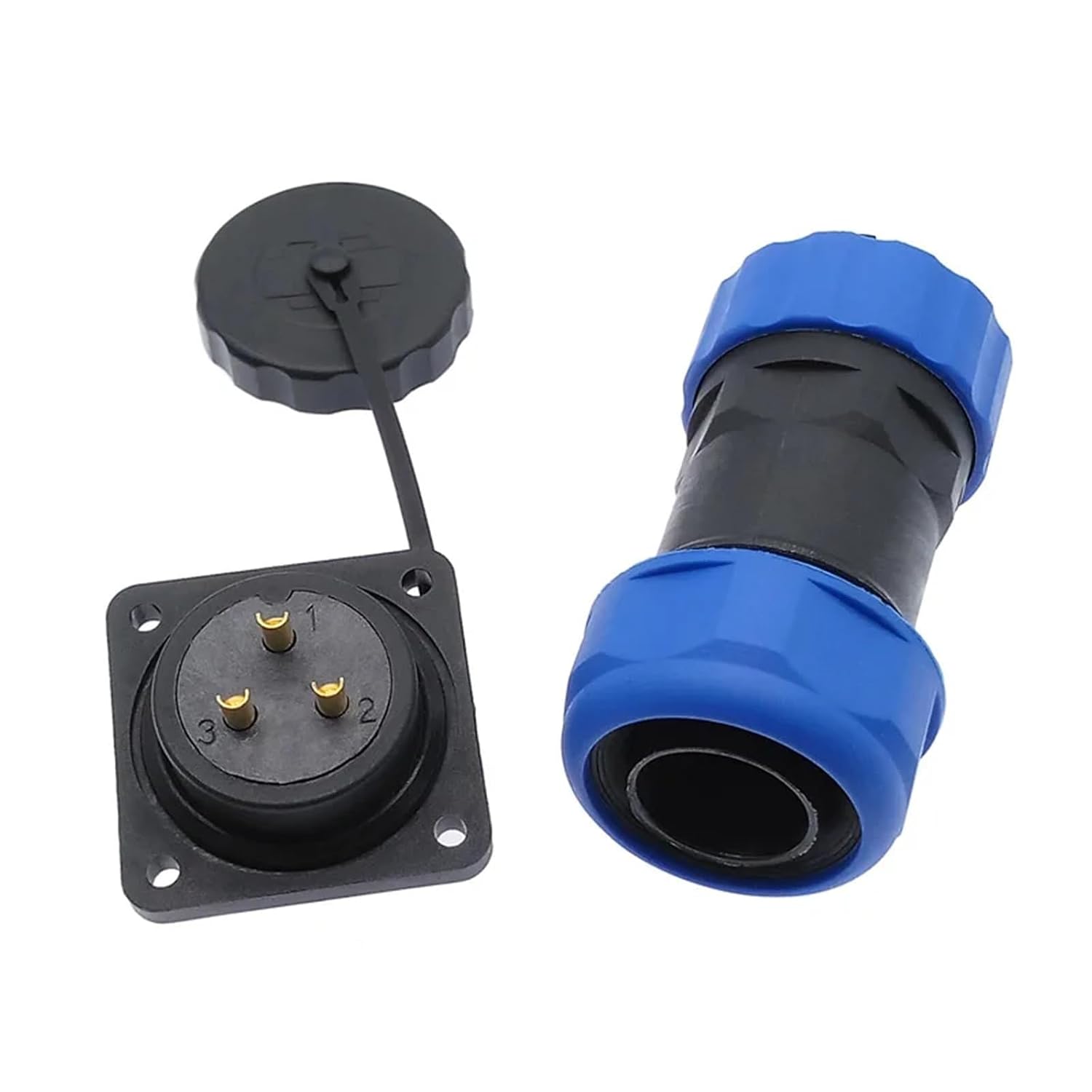 SP20 Connector IP68 Corrugated Pipe Flange Socket 2/3/4/5/6/7/9/10/12/14Pin 1Pcs(12 pin)